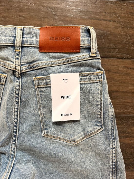 REISS Sold-Out Fern Twist Seam Barrel Flare Jeans Sz 26 NWT $300!! - Picture 8 of 9